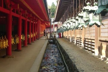 <p>Behind the Naoraiden hall, we can find lanterns rows above a small river&nbsp;</p>