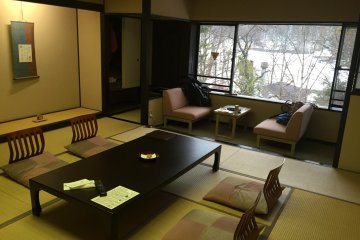 <p>In Yunishigawa Onsen me and my friend stayed at Hana to Hana Inn. It was great. The staff was friendly and helpful, the food was unique and yummy and the views were amazing. They were five different hot spring baths to choose from, just enough for us!</p>