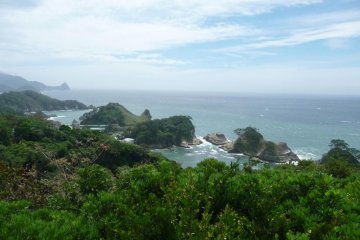 Panorama dari Teluk Suruga