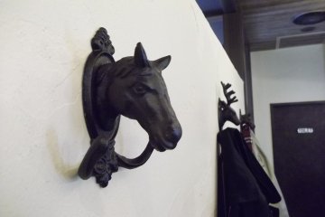 <p>Hang your jacket here</p>
