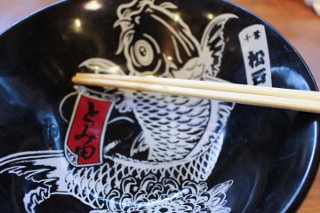 Finished bowl of noodles