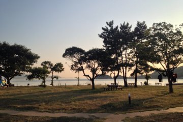 <p>Beach access from the yurts</p>
