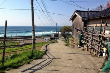 <p>The wooden houses in the village are weatherbeaten but charming.</p>