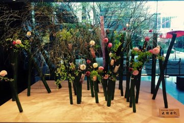 A beautiful flower arrangement in the lobby.&nbsp;