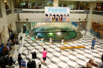 Stage area where various events are held