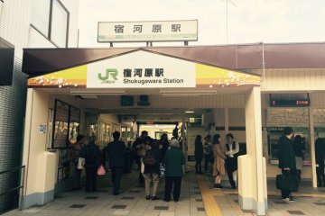 <p>Entrance of Shukugawara station&nbsp;</p>