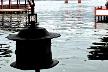 <p>Itsukushima Shrine at high tide</p>