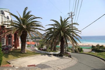 Hotels and pensions in Shimoda often have stunning views