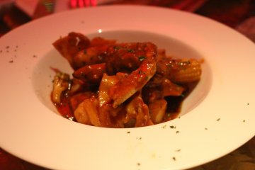 <p>Crab jambalaya</p>