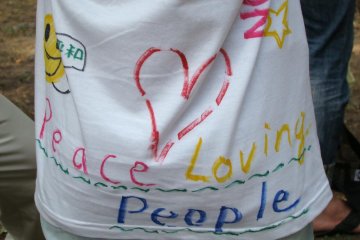 <p>Home-made T-shirt</p>