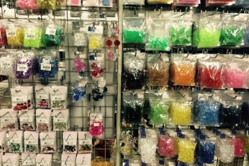 <p>A potpourri of materials and beads</p>