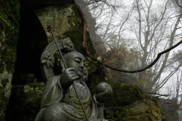 <p>Statue de Ksitigarbha, un bodhisattva (moine bouddhiste)</p>