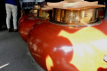 <p>Gleaming boilers set on beautiful old wood stoves</p>