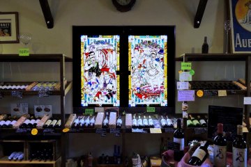 <p>Stained glass windows</p>
