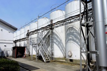 <p>Huge vats for fermenting wine</p>
