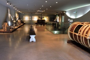 <p>Small museum showcasing wine-making equipment</p>