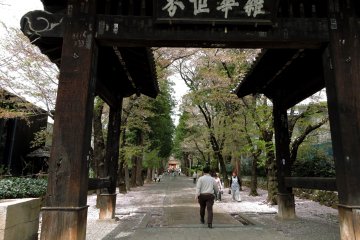 Entering the main gate
