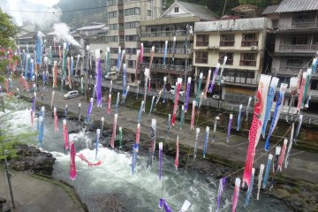 <p>The best views can be had from the bridges along the river</p>