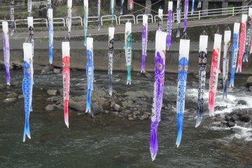 <p>The streamers will hang from mid-April until early May</p>