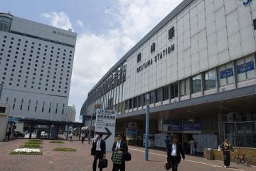 Front of Okayama station