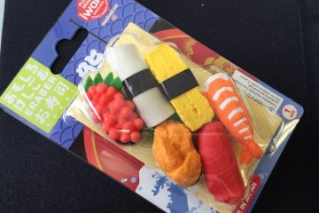 <p>Erasers are packaged as shown</p>