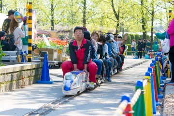 <p>Mini shinkansen ride for children and adults&nbsp;</p>