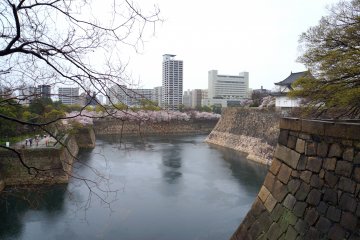<p>성벽쪽에서 바라본 호수</p>