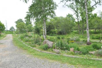 Kame is surrounded by beautiful gardens and farmland