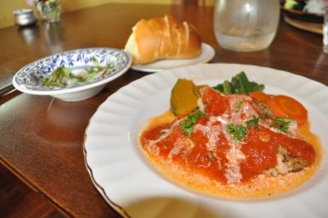 Everything on the plate is local produce
