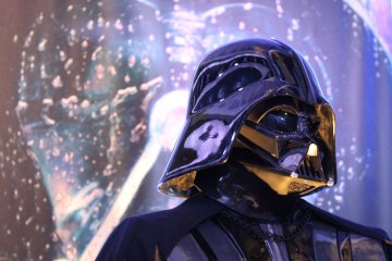 <p>Darth Vader more at the entrance&nbsp;&copy; &amp; TM Lucasfilm Ltd.</p>