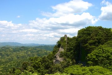<p>Vue du rocher suspendu</p>