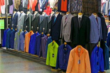 <p>Suits you sir - Busan's underground shopping centre</p>