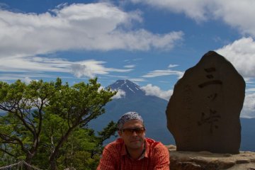 Relaxing on the peak