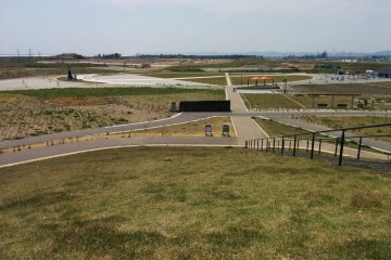 <p>Vantage point from one of the hills overlooking the main area of the park</p>