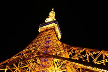 <p>La Tour reste toujours aussi clinquante, surtout de nuit</p>