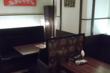 <p>Inside the restaurant</p>