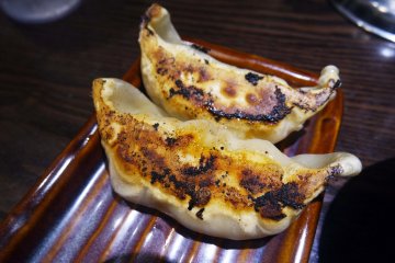 Pork pan fried dumplings at Kohmen&nbsp;
