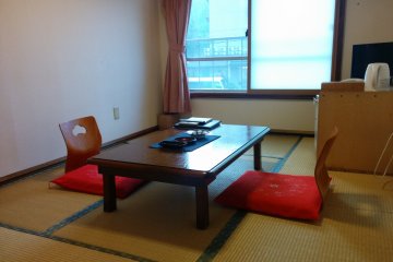 <p>Rooms are simple with a feeling of calmness</p>
