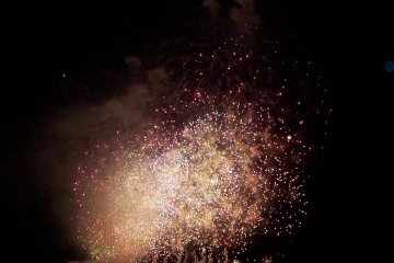 Fireworks toward the end