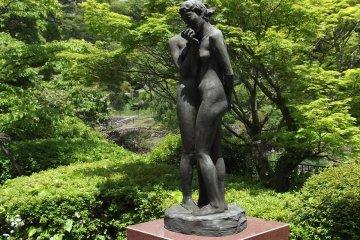 <p>One of the sculptures outside the Sawada Seiko Museum</p>