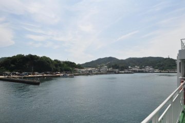 Arriving at Naoshima Port