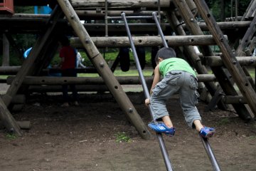 <p>This looks hard to traverse. He climbed up in seconds though!</p>