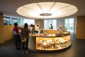 <p>And of course, every museum needs it's own museum shop. This particular one has a very open and accessible design concept, tying in with the overall architecture of the museum.</p>