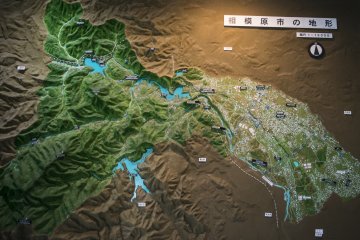 <p>Here, a 1:50000 3D geographic recreation of the city of Sagamihara.</p>