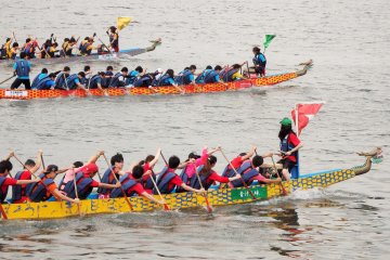 <p>The Yokohama International Dragon Boat Association now owns the 9 boats used by competitors.</p>