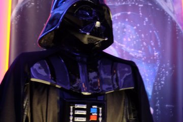 <p>Closer look of Darth Vader</p>