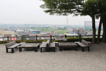 <p>The view from the benches is very pleasant to go along with the castle itself</p>