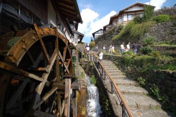 The waterwheel in Magome, a symbol of this mountain side community.