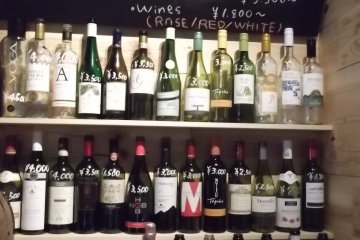 <p>The wine list</p>