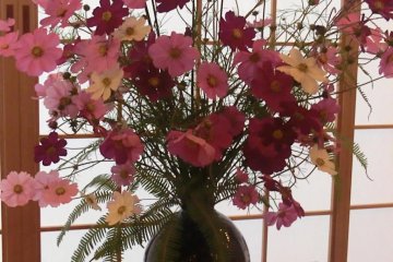Ikebana flower exhibition in Nara